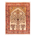 Luxurious Persian Harris Hand-Knotted Rug - Cream 223x174cm