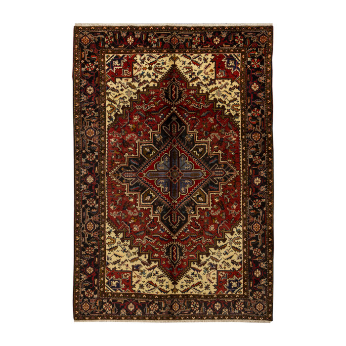 Luxurious Six-Meter Hand-Knotted Harris Design Wool Rug