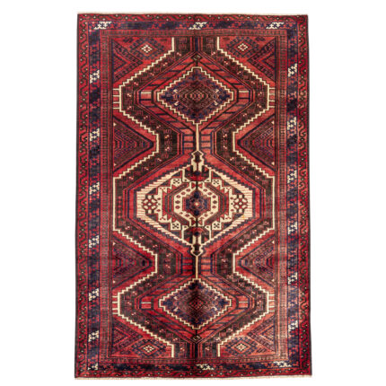 Luxurious Five-Meter Hand-Knotted Lori Olad Wool Rug from Chaharmahal and Bakhtiari