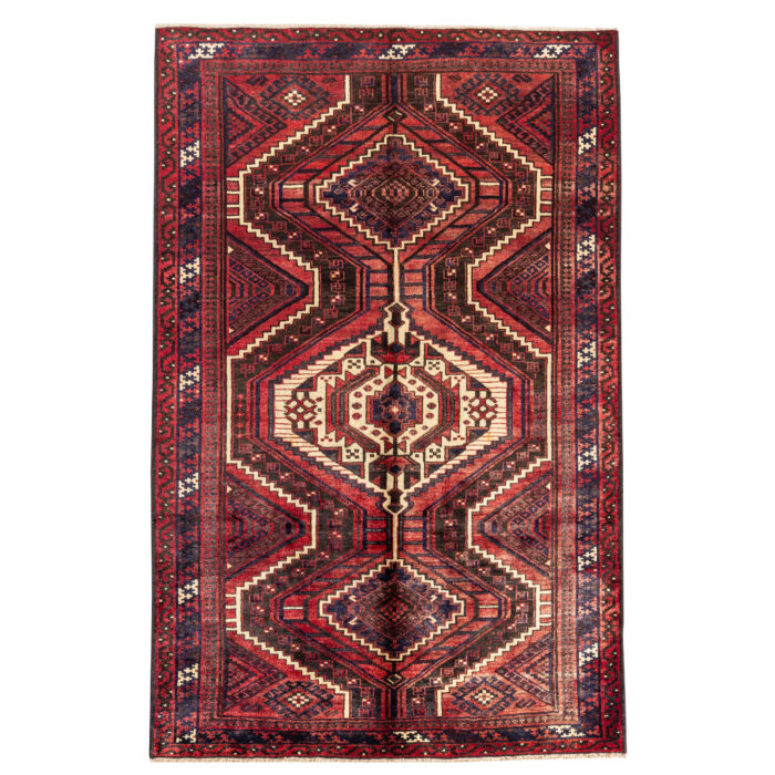 Luxurious Five-Meter Hand-Knotted Lori Olad Wool Rug from Chaharmahal and Bakhtiari