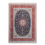 Exquisite Isfahan Silk & Fleece Hand-Knotted Rug - 3.6m2