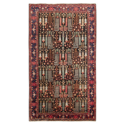 Luxurious Kermanshah Hand-Knotted Wool Rug - Navy 4.61 m2