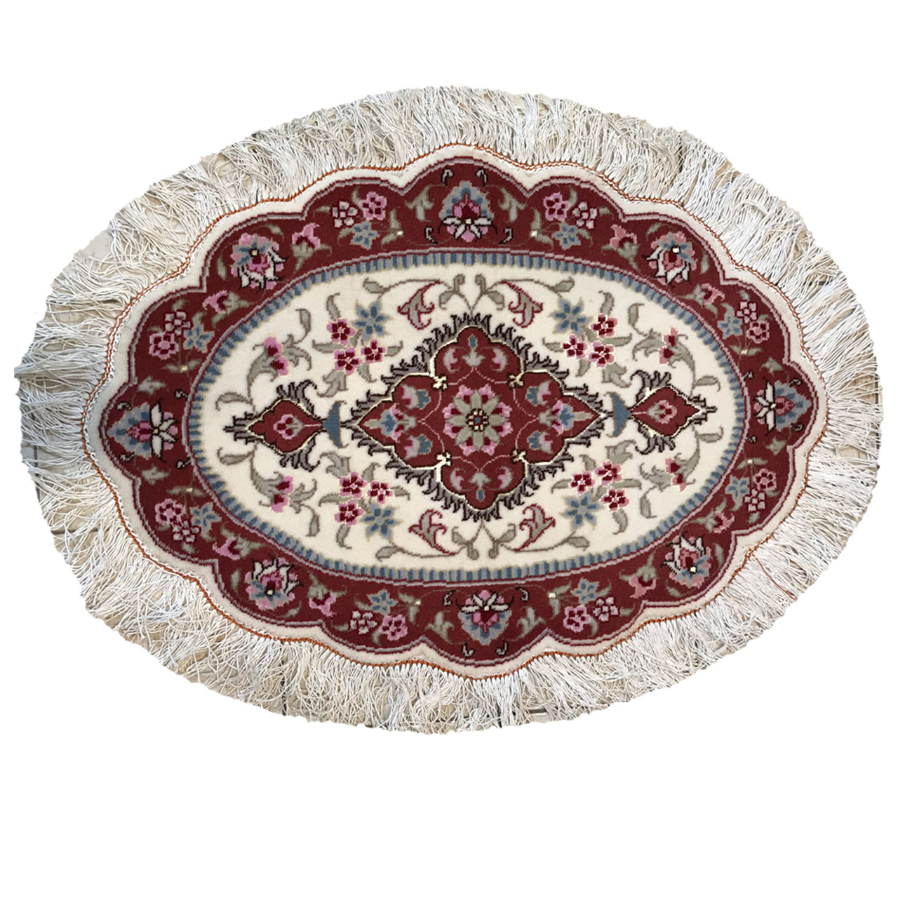 Half-meter hand-knotted rug Luxurious Half-Meter Hand-Knotted Taranji Rug from Tabriz