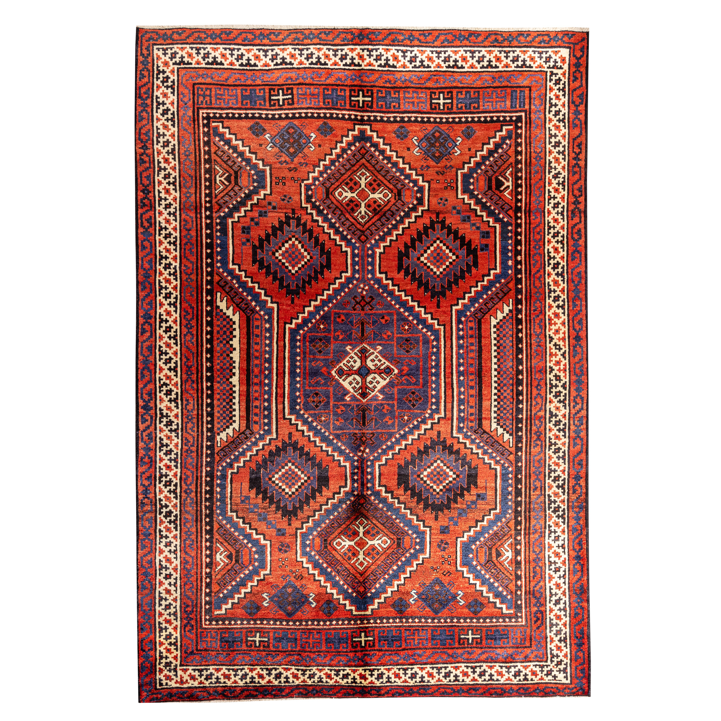 Six and a half meter hand-knotted rug Exquisite Hand-Knotted Lori Olad Rug - Chaharmahal and Bakhtiari Masterpiece