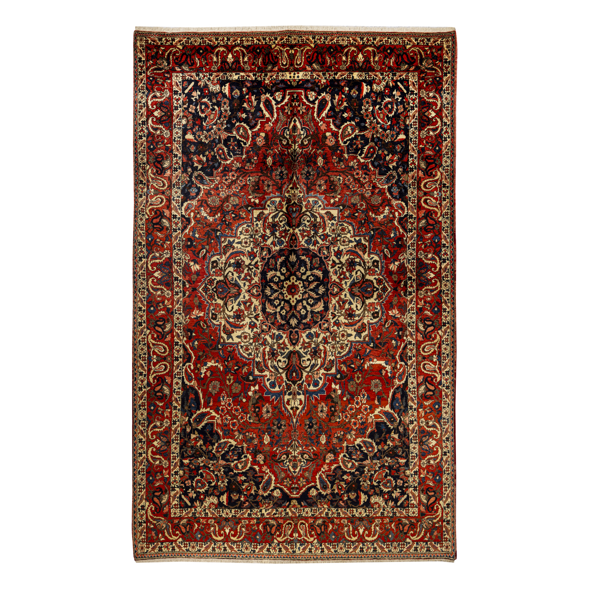 Six and a half meter hand-knotted rug Exquisite 6.5 Meter Hand-Knotted Bakhtiar Rug in Natural Dyes