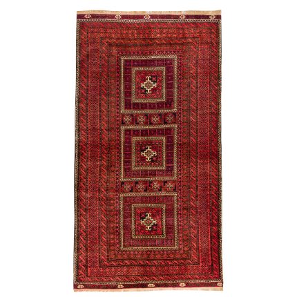 Luxurious Two and a Half Meter Hand-Knotted Balochistan Rug
