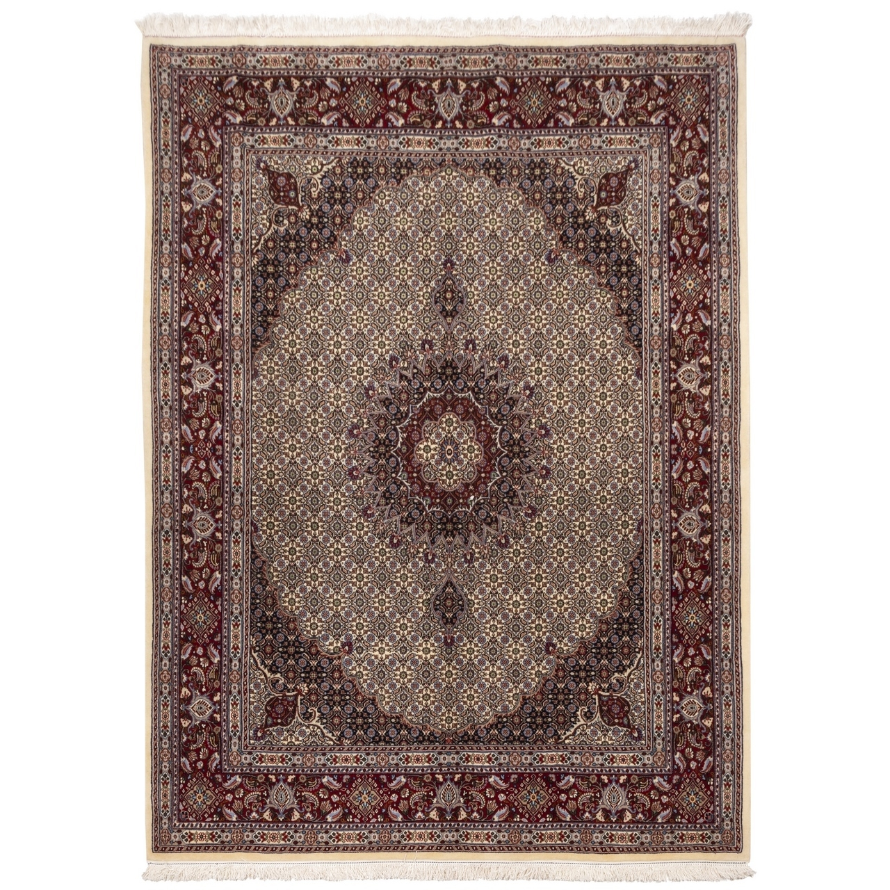 Four and a half meter hand-knotted rug Luxurious Birjand Wool and Silk Hand-Knotted Rug - 4.33m2