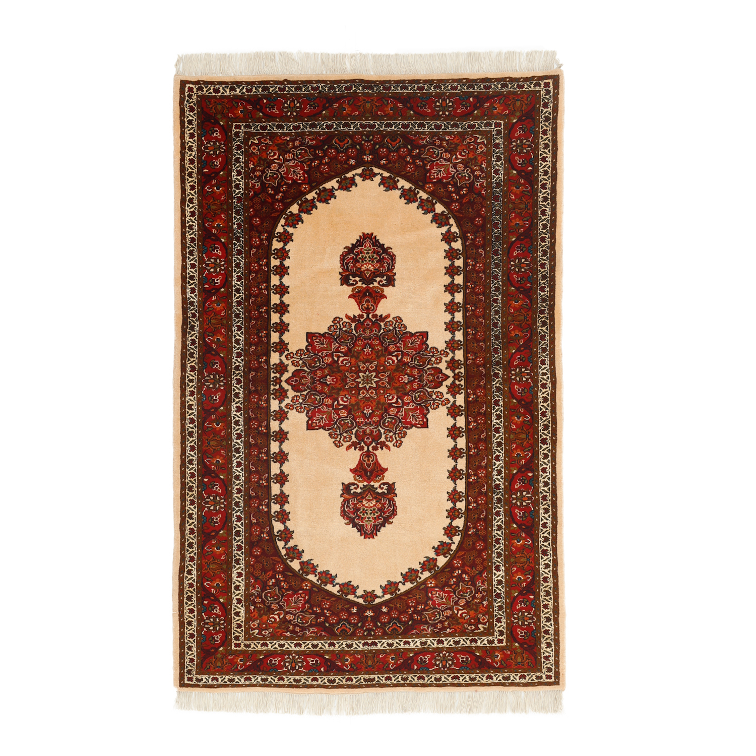 Three-meter hand-knotted rug Exquisite 3m Hand-Knotted Silk Flower Dome Rug - Luxury Golestan Design