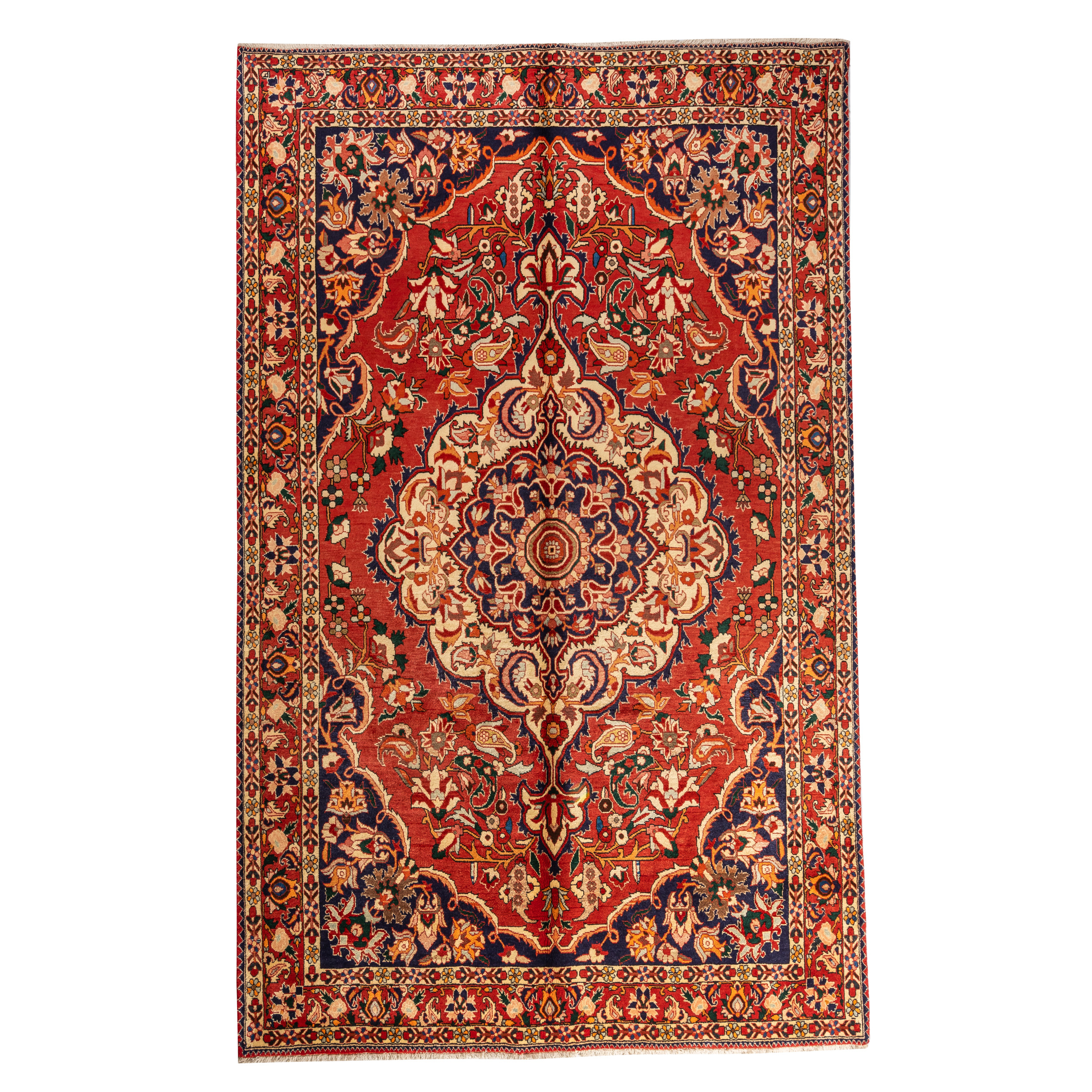 Six and a half meter hand-knotted rug Luxurious Hand-Knotted Bakhtiar Wool Rug - 6.34m2 of Elegance