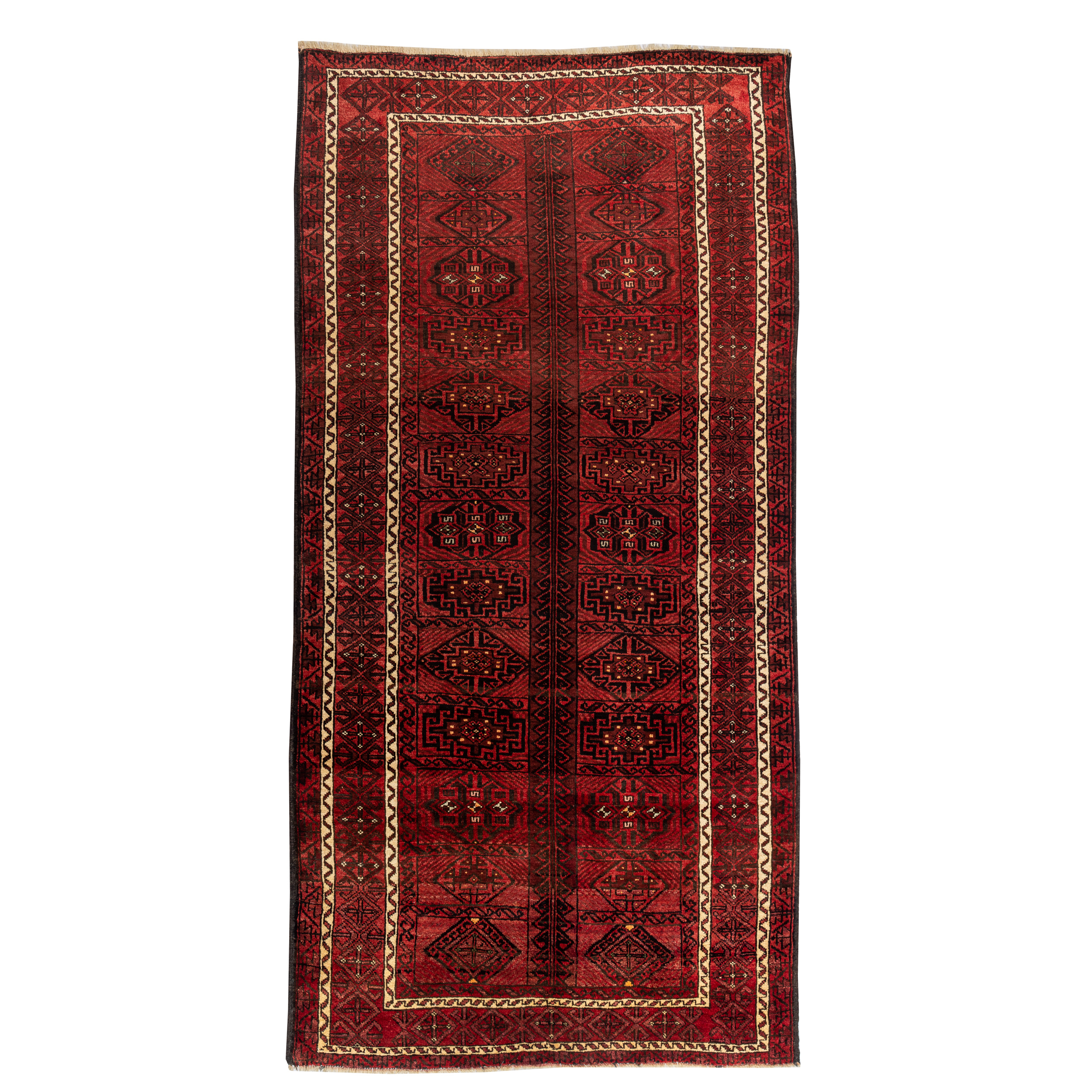 Three-meter hand-knotted rug Luxurious Three-Meter Hand-Knotted Balochistan Wool Rug
