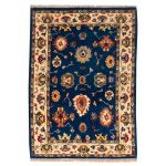 Luxurious 3m Hand-Knotted Kashmar Wool Rug in Elegant Blue