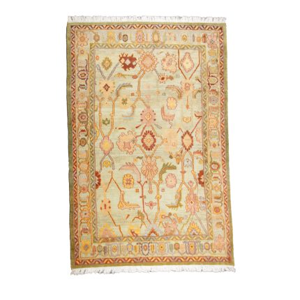 Luxurious Sultanabad Hand-Knotted Wool Rug - 5.5m2 Green Beauty
