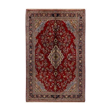 Luxurious Six-Meter Hand-Knotted Mehraban Hamadan Wool Rug