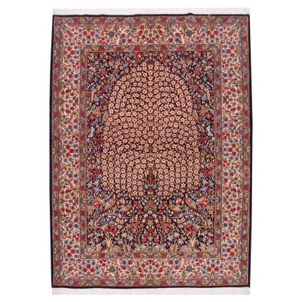 Luxurious Three-Meter Hand-Knotted Wool Rug from Kerman