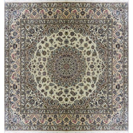 Luxurious 9 meter Square Hand-Knotted Silk Rug - Latraj Nayin 9la