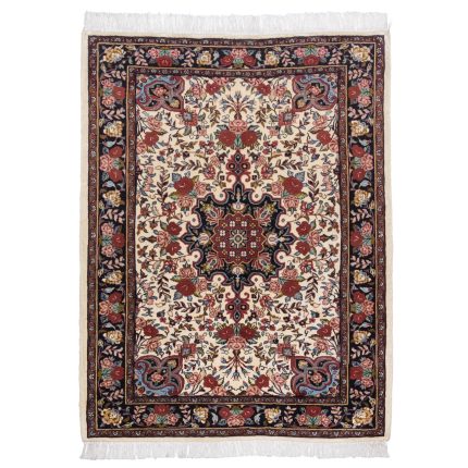 Luxurious Bijar Wool Persian Hand-Knotted Rug in Cream - 1.59 m2