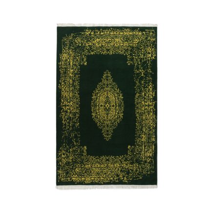 Luxurious 6.5m Hand-Knotted Wool Rug - Kakuti Model in Green