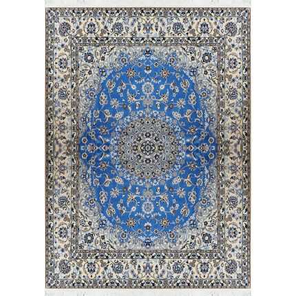 Luxurious Hand-Knotted Silk Rug - Latraj Nain Model