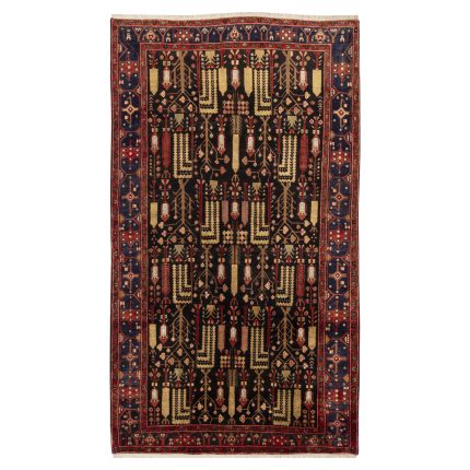 Luxurious Kermanshah Hand-Knotted Wool Rug - 4m Navy Beauty