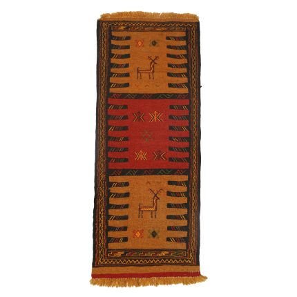 Authentic Kurdish Handmade Kilim Tablecloth - 70x178 cm