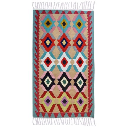 Luxurious Kilim Rug - Two-Meter Handmade from Zanjan